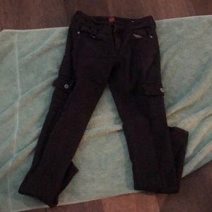 Low rise black jeans